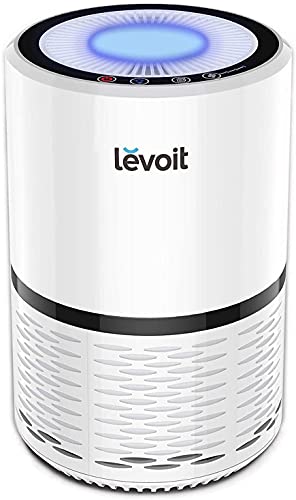 LEVOIT Air Purifiers for Home, H13 True HEPA Filter for Smoke, Dust, Mold, and Pollen in Bedroom, Ozone Free, Filtration System Odor Eliminators for Office with Optional Night Light, 1 Pack, White