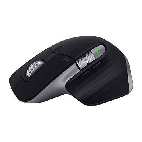 Logitech MX Master 3 – Advanced Wireless Mouse for Mac, Ultrafast Scrolling, Ergonomic Design, 4000 DPI, Customisation, USB-C, Bluetooth, MacBook Pro,Macbook Air,iMac, iPad Compatible - Space Grey