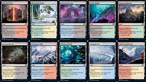 Magic: the Gathering - Kamigawa: Neon Dynasty Common Dual Land Set (1 Each of 10)