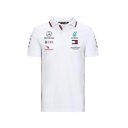 Men's Formula 1 Mercedes-AMG Petronas 2020 Team Polo, White, XS