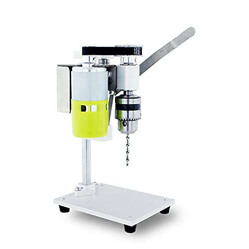 Mini Drill Press Compact Drill Presses Table Workbench Portable Electric Bench Top Mini Drill Press 2 Speed for Wood,Metal or Plastic Hobby Table Top Jeweler Hobby