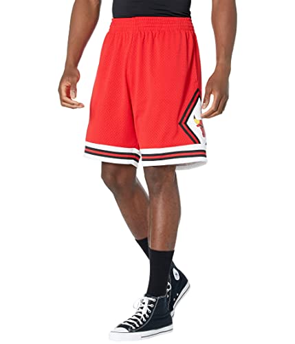 Mitchell & Ness NBA Road Swingman Shorts Bulls 75-76 Scarlet MD