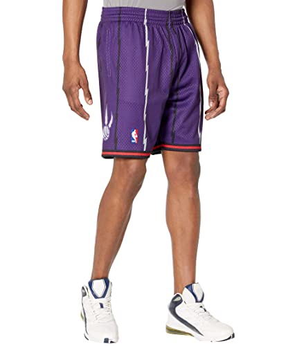 Mitchell & Ness NBA Swingman Road Shorts Raptors 98-99 Purple MD