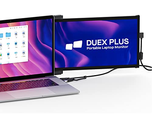 Mobile Pixels Duex Plus Portable Monitor for Laptops, USB C/USB A Plug and Play 13.3" Laptop Screen Extender