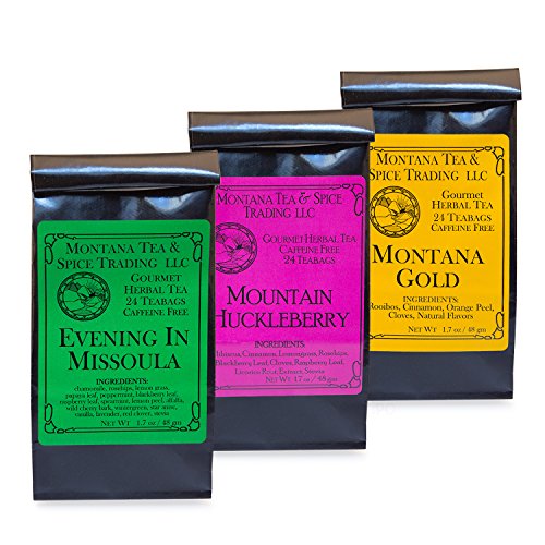 Montana Tea & Spice Combo Pack (Evening in Missoula, Montana Gold, Mt. Huckleberry)