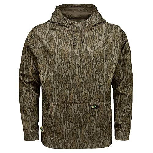 Mossy Oak Men's Standard Camo Hunting Hoodie Performance Fleece, Bottomland, X-Large