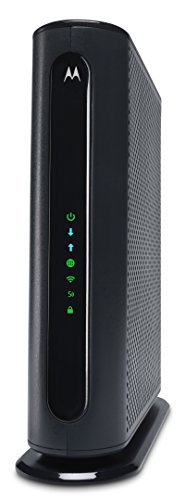 MOTOROLA MG7540 16x4 Cable Modem Plus AC1600 Dual Band Wi-Fi Gigabit Router with DFS, 686 Mbps Maximum DOCSIS 3.0 - Approved by Comcast Xfinity, Cox, Charter Spectrum, More