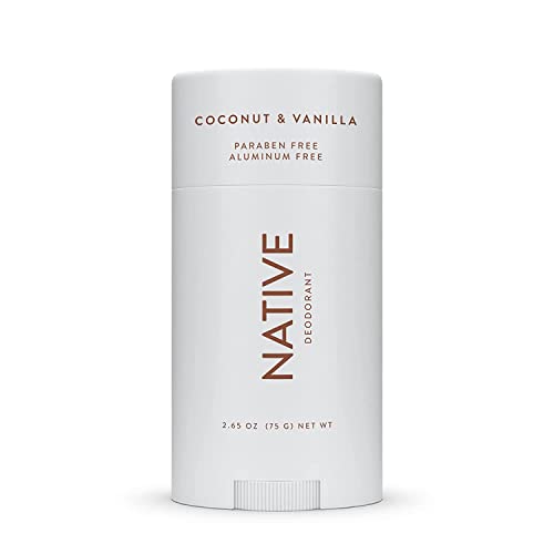 Native Deodorant | Natural Deodorant for Women and Men, Aluminum Free with Baking Soda, Probiotics, Coconut Oil and Shea Butter | Coconut & Vanilla