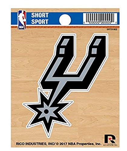 NBA San Antonio Spurs Die Cut Team Logo Short Sport Sticker