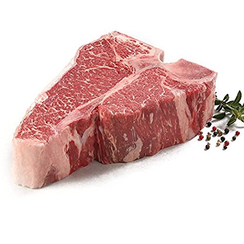 New York Prime Beef - Porterhouse - Short Loin - 4 x 30 Oz. Steaks - THE BEST STEAK ON THE PLANET - CARVED FROM A WHOLE DRY AGED SHORT LOIN via Fed Ex overnight