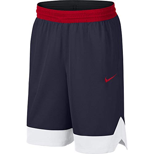 Nike Dri-FIT Icon, Men's Basketball Shorts, Athletic Shorts with Side Pockets, College Navy/White, M