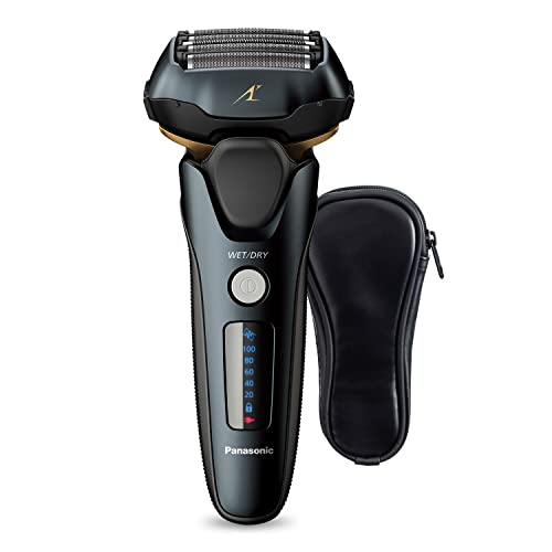 Panasonic ARC5 Electric Razor for Men with Pop-up Trimmer, Wet Dry 5-Blade Electric Shaver with Intelligent Shave Sensor and 16D Flexible Pivoting Head - ES-LV67-K (Black)