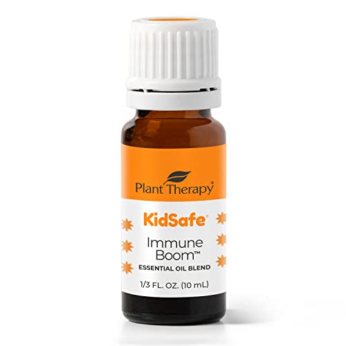 Plant Therapy Organic Immune Boom Kidsafe Essential Oil Blend 10 mL (1/3 oz) 100% Pure, Undiluted, Therapeutic Grade