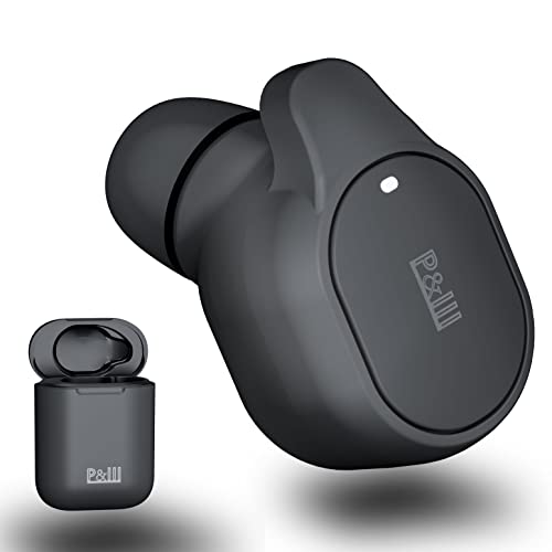 P&LLL Bluetooth Mini Single Earbud Wireless Invisible Pro Headset 8Hrs Playtime Noise Smallest in-Ear Noise Cell Phone with Hands-Free Earpiece for iPhone Samsung Android Car Mic Earphone