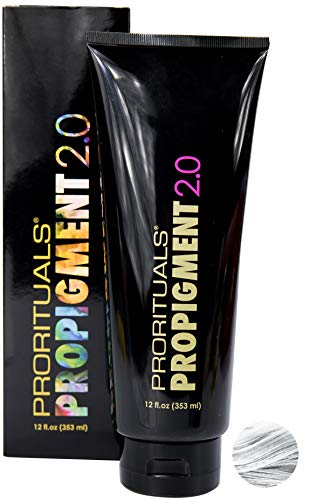 Prorituals ProPigment 2.0 Bright & Bold Direct Dye - Professional Hair Color Dye - White Hair Dye Permanent, Vibrant Color - White Hair Dye Your Hair Feeling Soft and Silky, White, 12oz