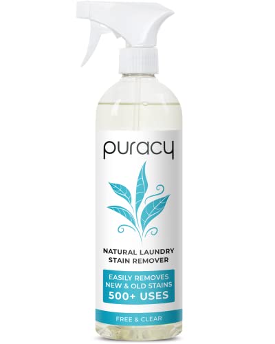 Puracy Stain Remover for Clothes – The TikTok Stain Remover - Laundry Pretreater Spray for Fresh and Set-In Clothing Stains - Enzyme-Based Laundry Stain Remover – 98.95% Natural Spot Cleaner, 16 Oz