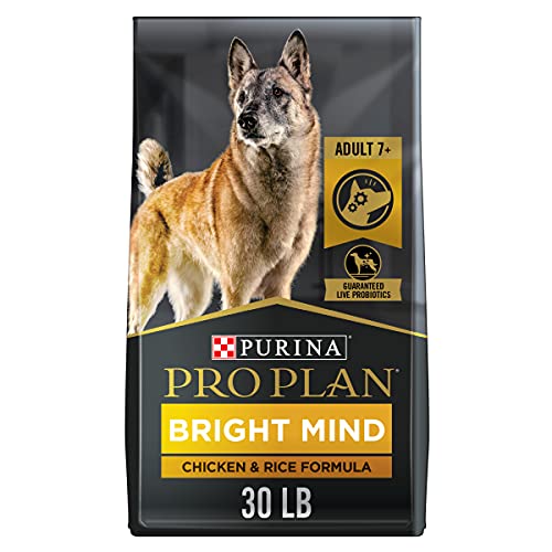 Purina Pro Plan Senior Dog Food With Probiotics for Dogs, Bright Mind 7+ Chicken & Rice Formula - 30 lb. Bag