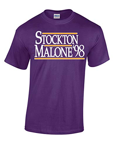 Purple Utah Stockton Malone 98" T-Shirt Adult