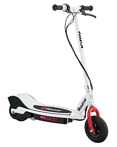 Razor E200 Electric Scooter for Kids Ages 13+ - 8" Pneumatic Tires, 200-Watt Motor, Up to 12 mph and 40 min of Ride Time, For Riders up to 154 lbs