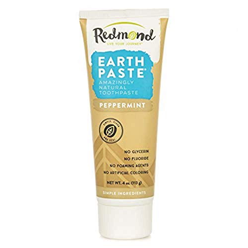 REDMOND Earthpaste - Natural Non-Fluoride Toothpaste, Peppermint, 4 Ounce Tube (2 Pack)…