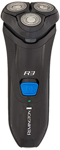 Remington PR1335B R3000 Series Men's Electric Razor with Precision Plus Heads Stubble Attachment Included Black, Black/Blue, 1 Count