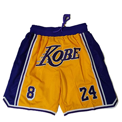 ROOMYDEAL Basketball Sport Shorts Fans Quick Dry Retro Mesh Embroidered Fans Workout Gym Athletic Casual Shorts (Small, 3)