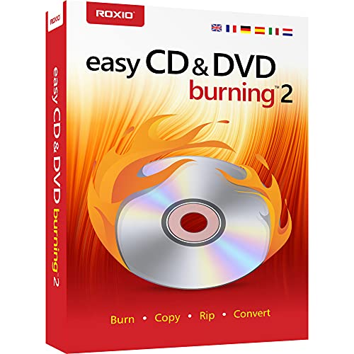 Roxio Easy CD & DVD Burning 2 | Disc Burner & Video Capture [PC Disc]