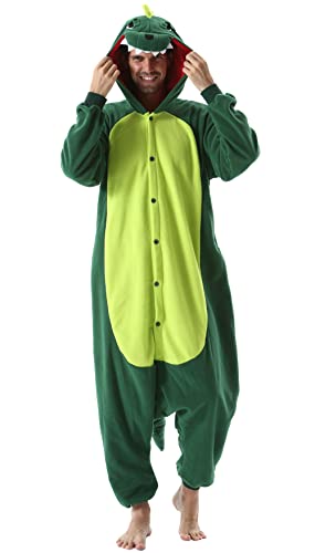 SAMGU Dinosaur Onesies Pajamas, Adult Animal Cosplay Costume, Homewear Sleepwear Jumpsuit for Women Men