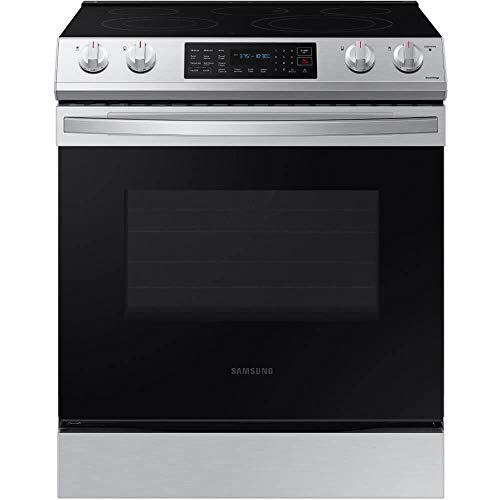 Samsung NE63T8311SS 6.3 cu. ft. Front Control Slide-In Electric Range with Convection & Wi-Fi