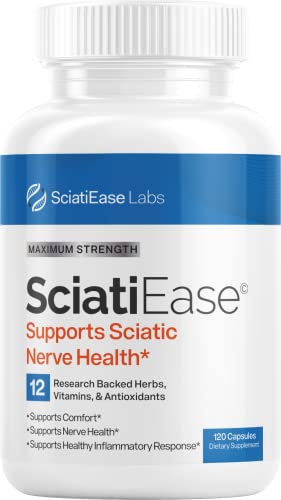 SciatiEase Sciatic Nerve Health Support - Sciatic Nerve Supplement with PEA, Vitamin B Complex, Alpha Lipoic Acid 300mg - 120 SciatiEase Capsules - Nerve Support Formula