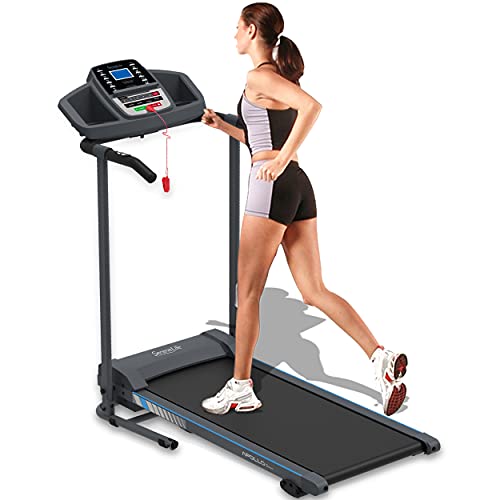 SereneLife Smart Electric Folding Treadmill – Easy Assembly Fitness Motorized Running Jogging Exercise Machine with Manual Incline Adjustment, 12 Preset Programs | SLFTRD20 Model