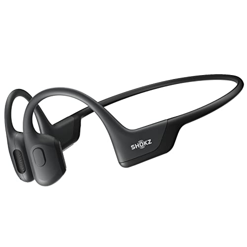 SHOKZ OpenRun Pro - Open-Ear Bluetooth Bone Conduction Sport Headphones - Sweat Resistant Wireless Earphones for Workouts and Running with Premium Deep Base - Built-in Mic, with Hair Band