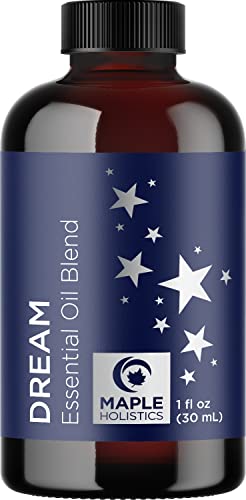 Sleep Essential Oil Blend for Diffuser - Dream Essential Oils for Diffusers Aromatherapy and Wellness with Ylang-Ylang Clary Sage Roman Chamomile and Lavender Essential Oils for Sleep Time Support