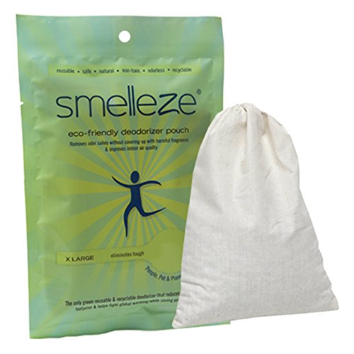 SMELLEZE Reusable Book Smell Removal Deodorizer Pouch: Rids Odor Without Chemicals in 12 Books/Time