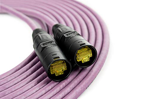 SoundTools SuperCAT Professional Grade Shielded CAT5e etherCON Cable, Flexible Polyurethane Jacket, Neutrik Connectors (330 feet on Drum, Purple)