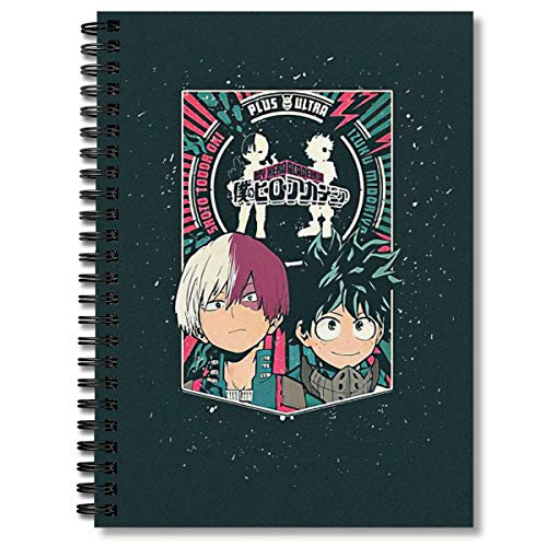 Spiral Notebook Todoroki Deku Mha Composition Notebooks Journal With Premium Thick Wide Ruled Paper
