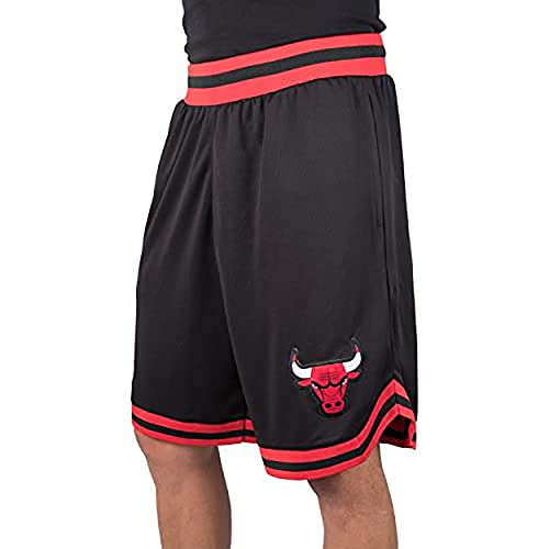 Ultra Game NBA Chicago Bulls Mens Woven Basketball Shorts, Team Color, Medium