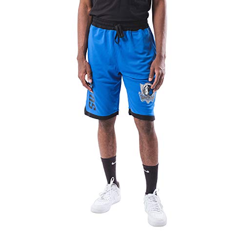 Ultra Game NBA Dallas Mavericks - Luka Doncic Mens Active Mesh Basketball Short, Team Color, Large