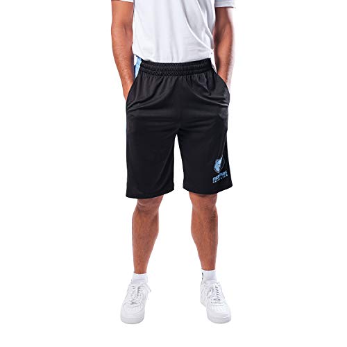 Ultra Game NBA Memphis Grizzlies Mens Mesh Basketball Shorts, Black, Small