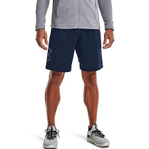 Under Armour Men's Tech Graphic Shorts , Academy Blue (409)/Steel , 3X-Large