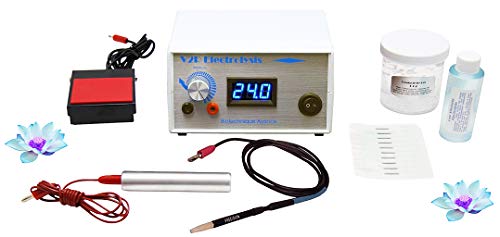 V2R Home or Professional Electrolysis System for Permanent Hair Removal with Variety Pack