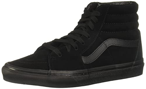 Vans SK8-Hi Canvas Unisex-Adult Hi-Top Sneaker, Black/Black, 7.5 UK (41 EU)