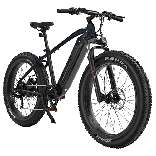 VELOWAVE Electric Bike Adults 750W BAFANG Motor 48V 15Ah LG Cells Battery,26" x 4.0" Fat Tire Ebike 28MPH Snow Beach Mountain Electric Bicycle Shimano 7-Speed