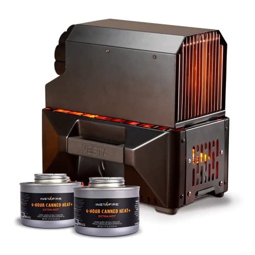 VESTA Self-Powered Camping Heater & Stove (Compact, Off-Grid, Emergency)