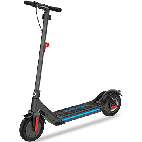 Wheelspeed Electric Scooter, 20-25 Miles & 15 MPH(Pro Ver. 35-40 Miles & 19 MPH) Commuting Electric Scooter, 350W Motor(Pro Ver. 400W) 10" Pneumatic Tires Foldable E-scooter Adult with Rear Suspension