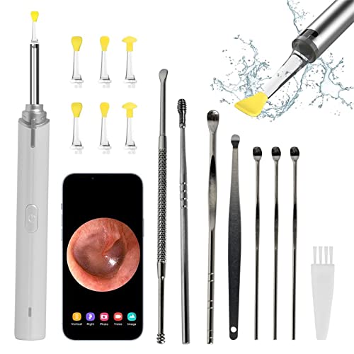 WiFi Ear Cleaner Earwax Removal Tool with Camera, Bright Light, Ear Cleaning kit, Compatible with iOS & Android