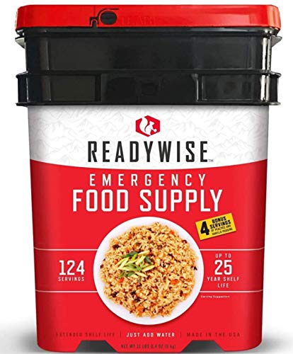 Wise Company ReadyWise, Manufacturer Emergency Food Supply Part Number (Model) WF124BKT, 124 Servings, 4 Count