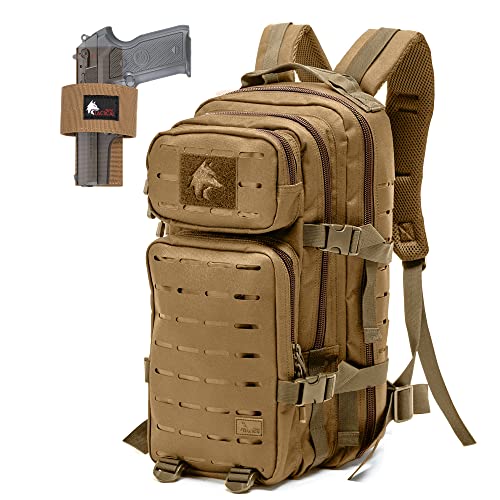 WOLF TACTICAL Molle Backpack Small Tactical Backpack Small Concealed Carry Backpack CCW Backpack Bug Out Bag 24L EDC Daypack