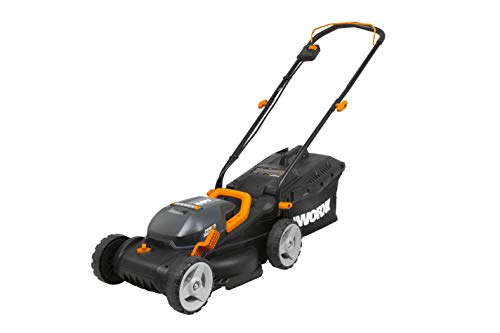 WORX WG779.9 Mulching Capabilities and Intellicut, WG779 40V Cordless 14" Lawn Mower Bare Tool Only, Black and Orange