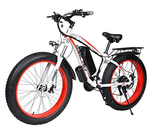 YinZhiBoo Electric Bike E-Bike Fat Tire Electric Bicycle 26" 4.0 Adults Ebike 1000W Removable 48V/13AH Battery Shimano 21-Speed Shifting for Trail Riding/Excursion/Commute UL and GCC Certified